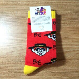 Peace Collective X McDonald's Happy‎ Day Novelty Socks Hamburglar 2024 NWT